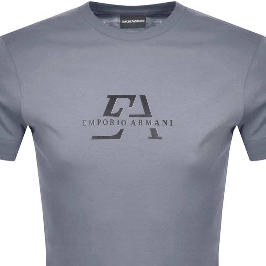 Alternative Image for ProductEmporio Armani Crew Neck Logo T Shirt Grey2